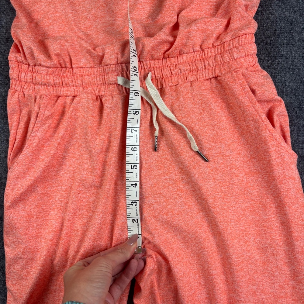 ZYIA Active Womens Heathered Orange Melon One Piece Athletic Jumper Romper Small - Picture 11 of 13